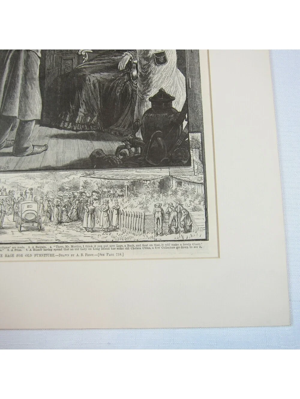 Antique 1878 Print Wood Engraving 